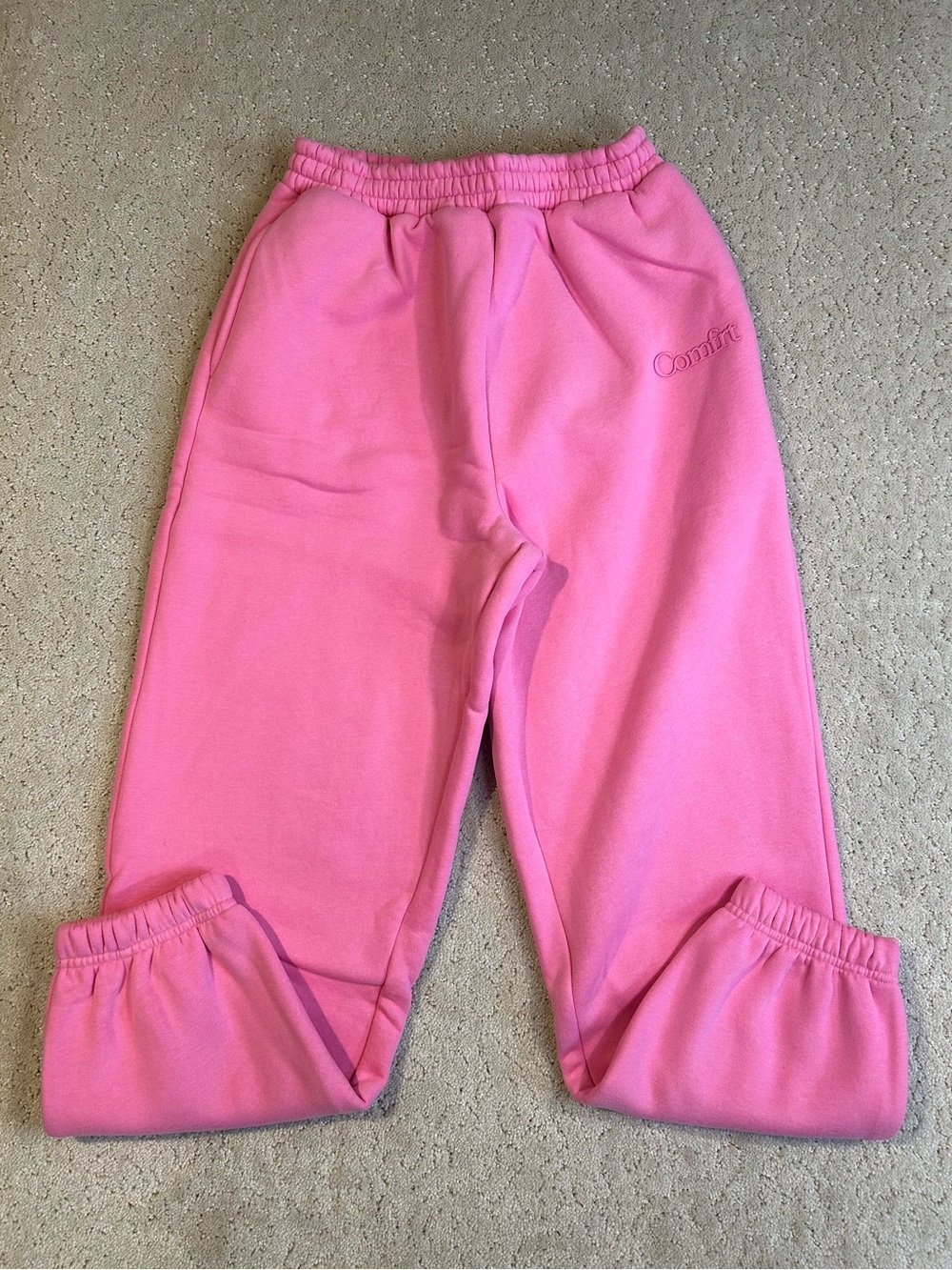 New in Bag Comfrt Unisex Kid's Minimalist Relaxed Fit Sweatpants Sorbet Size L